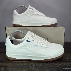 NEW Vessi Courtside Classic Mens Size 9 Waterproof Shoes Casual Off White